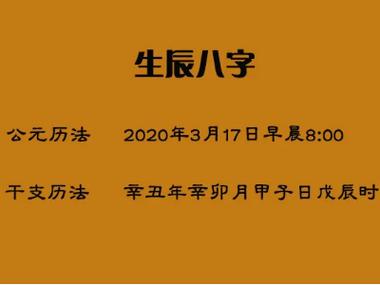 生辰八字范本:丁丙甲壬,酉午子申(时),从左到右顺序,丁酉年丙午月甲子