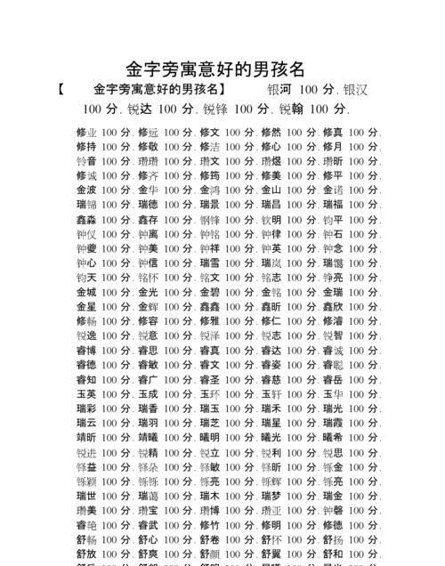 带金字旁寓意吉利的字,金字旁取名寓意比较好的有哪个字图1