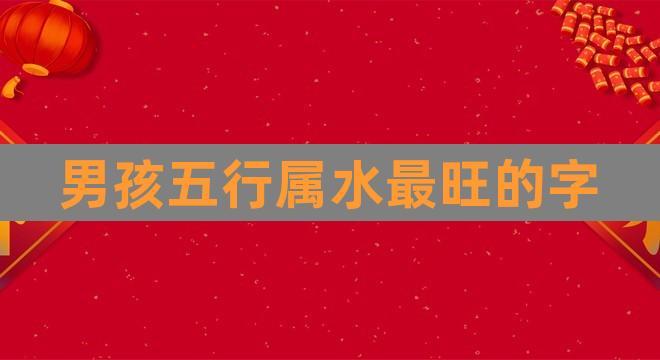 男孩五行属水最旺的字(男孩五行属木最旺的字)