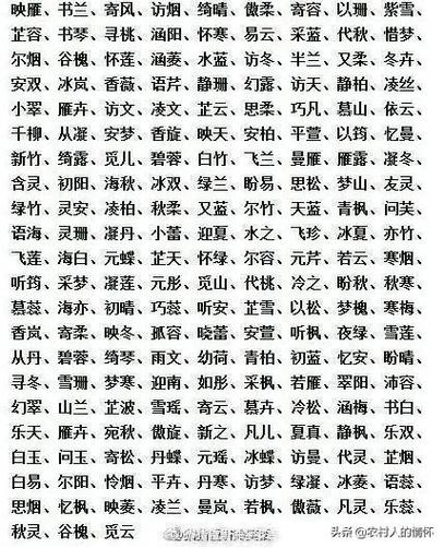 女孩名字属木的字有哪些字,女孩名字库免费