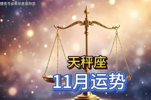 天秤座2024年11月运势:惊喜连连,好运相伴