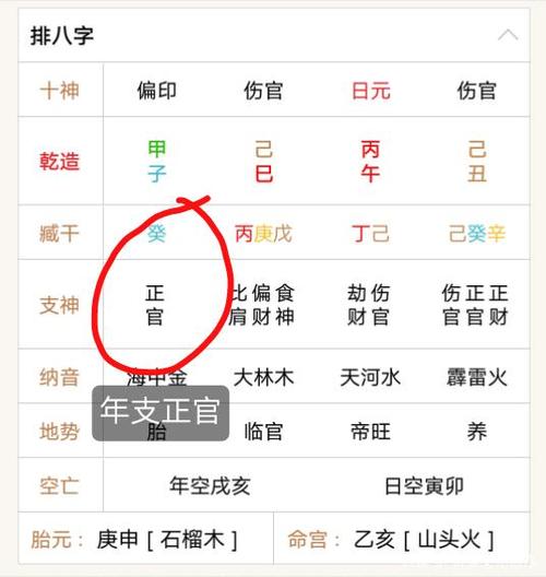 八字年柱年干为偏印,年支为正官,年柱偏印坐正官的六亲寓意.