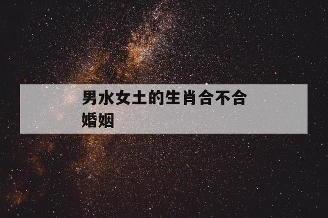 男水女土的生肖合不合婚姻 第1张