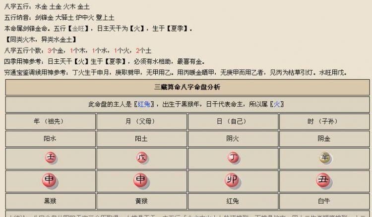 八字喜用神查询,生辰八字喜用神查询表图4