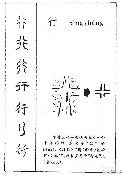 行字的文言文含义