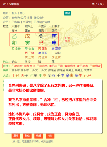 如何看懂八字(双飞八字排盘使用指南)