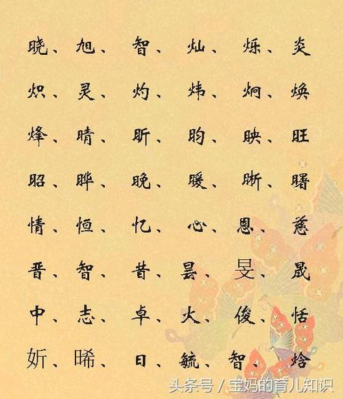 属火的男孩名字的字_取名火字边男孩名字_带火字边男孩名字大全