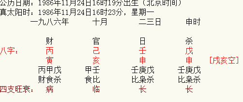 算命生辰八字:男,农历1986.10.23下午4点多,求测婚姻?