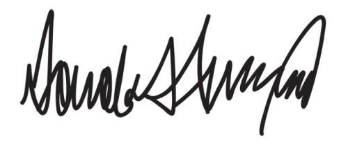 美总统候选人签名
