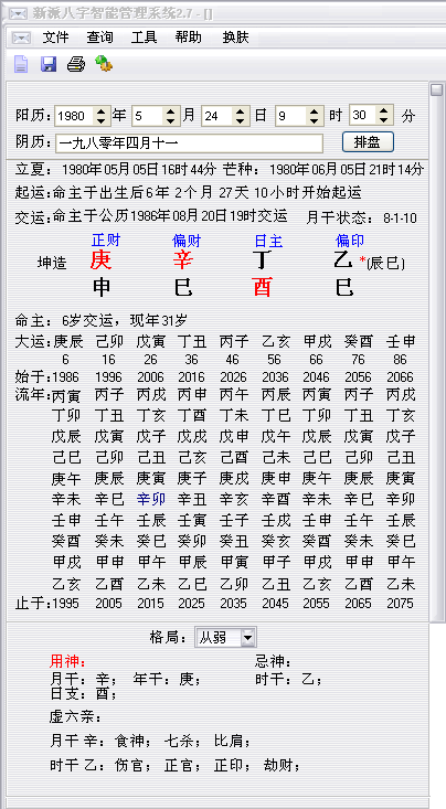 新派八字经典之一